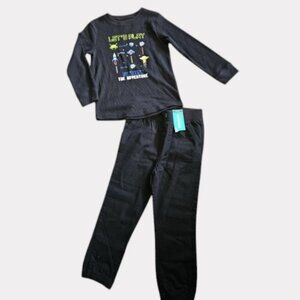 NWT Black Video Game Themed GARANIMALS Top and Joggers Set Boys 5 5T